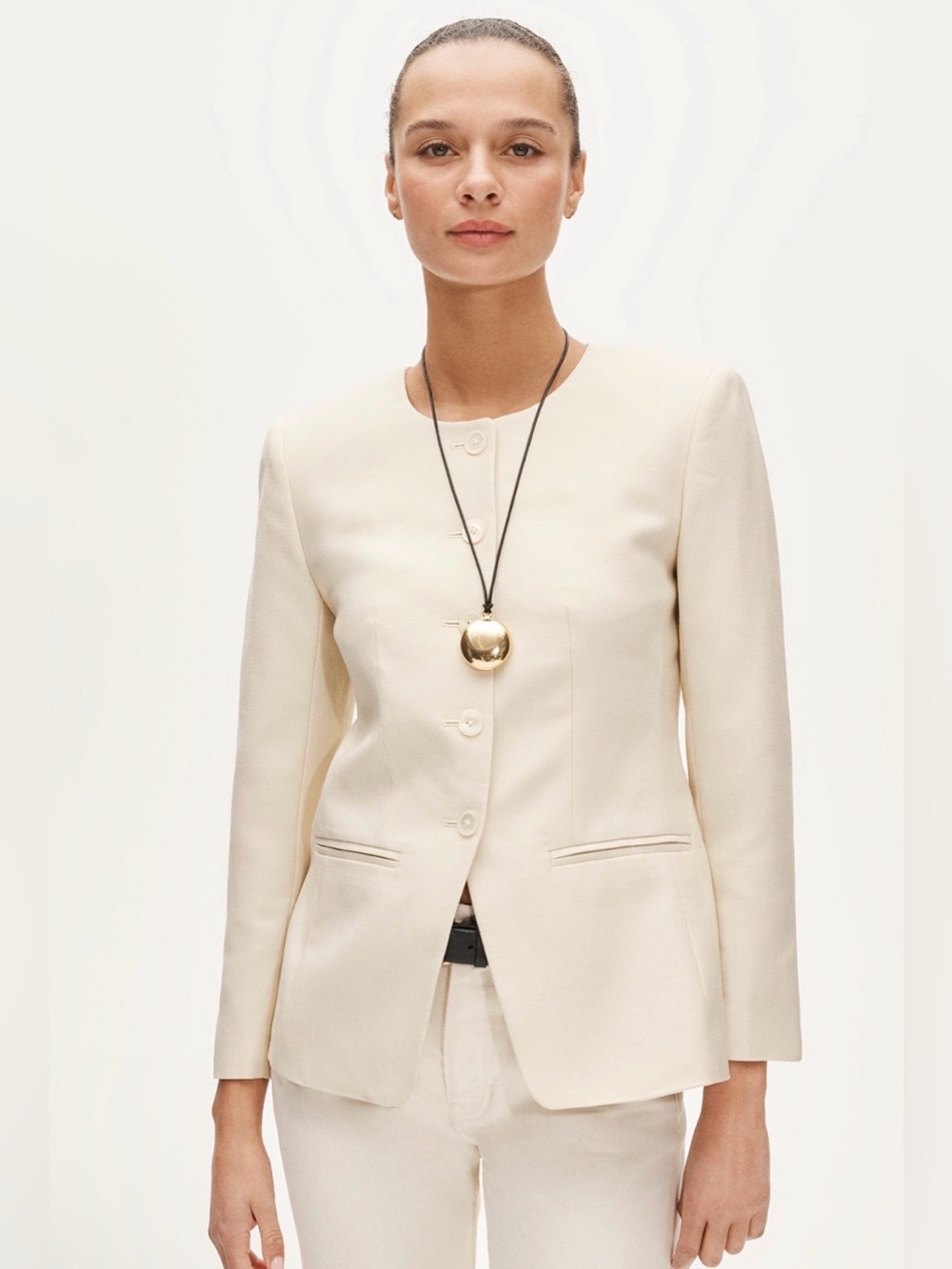 NWT J.Crew Margeaux lady jacket in Gramercy linen blend in Sandy Hay Size 4
